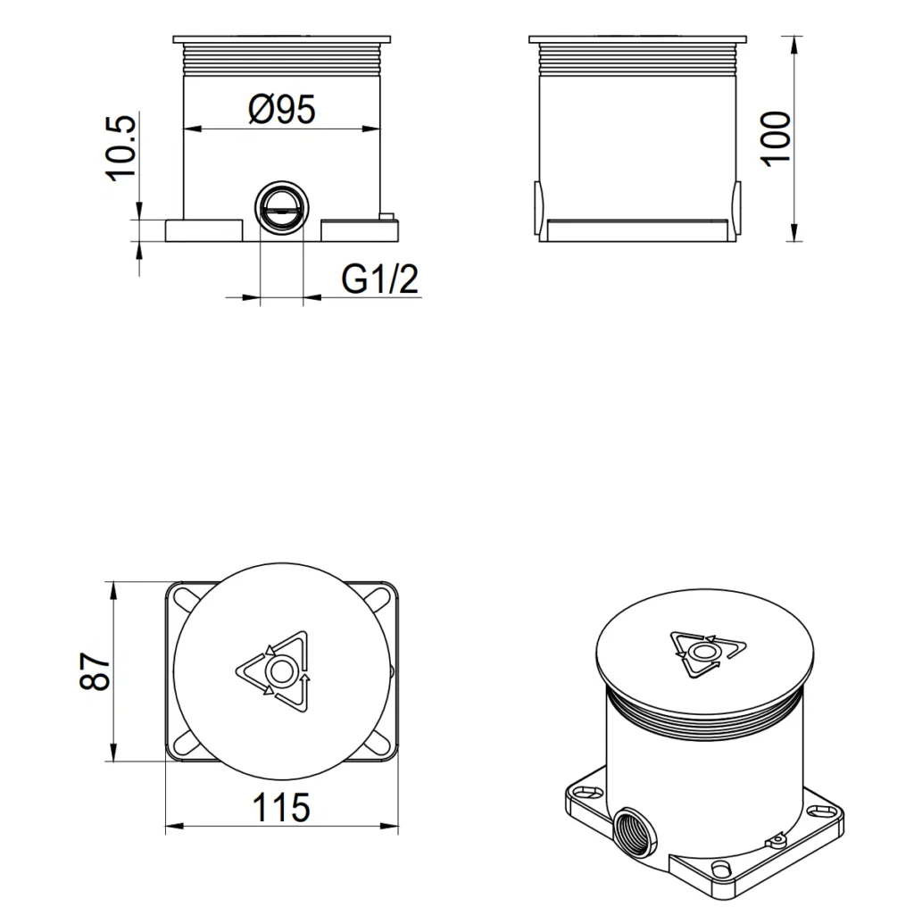 Mica Freestanding Bath Filler - BODY ONLY - image 1