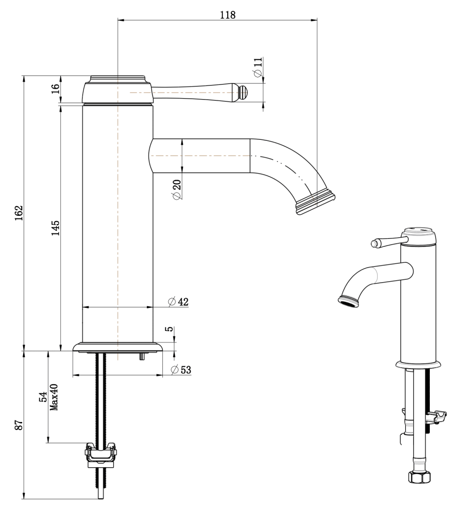 Mica Heritage Basin Mixer - image 1