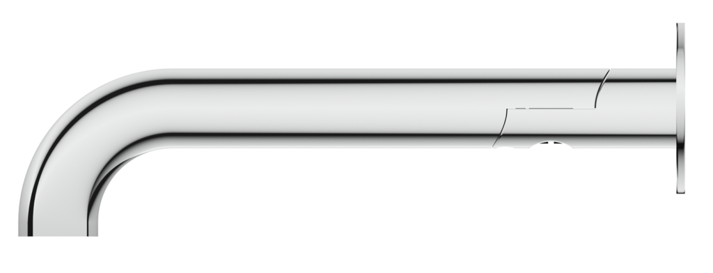 Mica Swivel Bath Spout - Curved - image 1