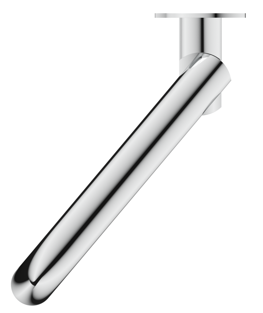 Mica Swivel Bath Spout - Curved - image 3