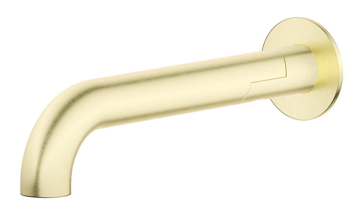 Mica Swivel Bath Spout - Curved - French Gold