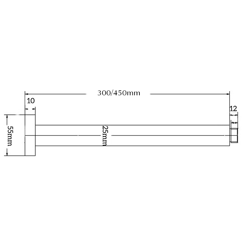 Cresta Ceiling Arm - 300/450mm - image 1