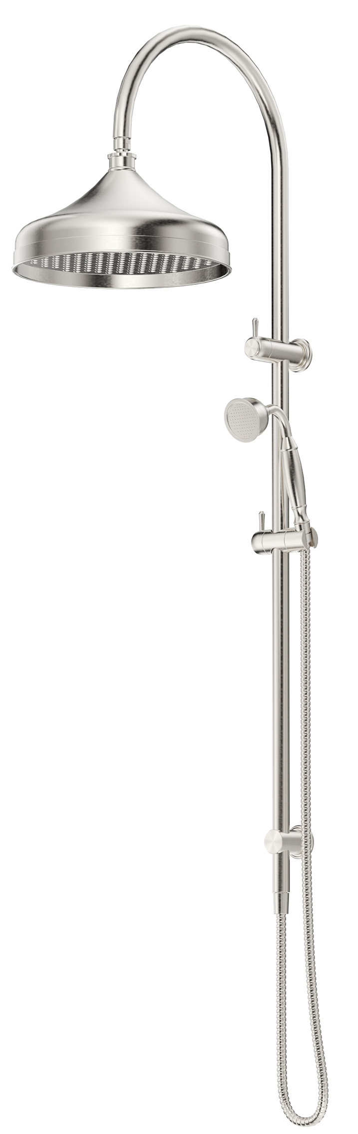 Mica Heritage Dual Shower Rail - Brushed Nickel