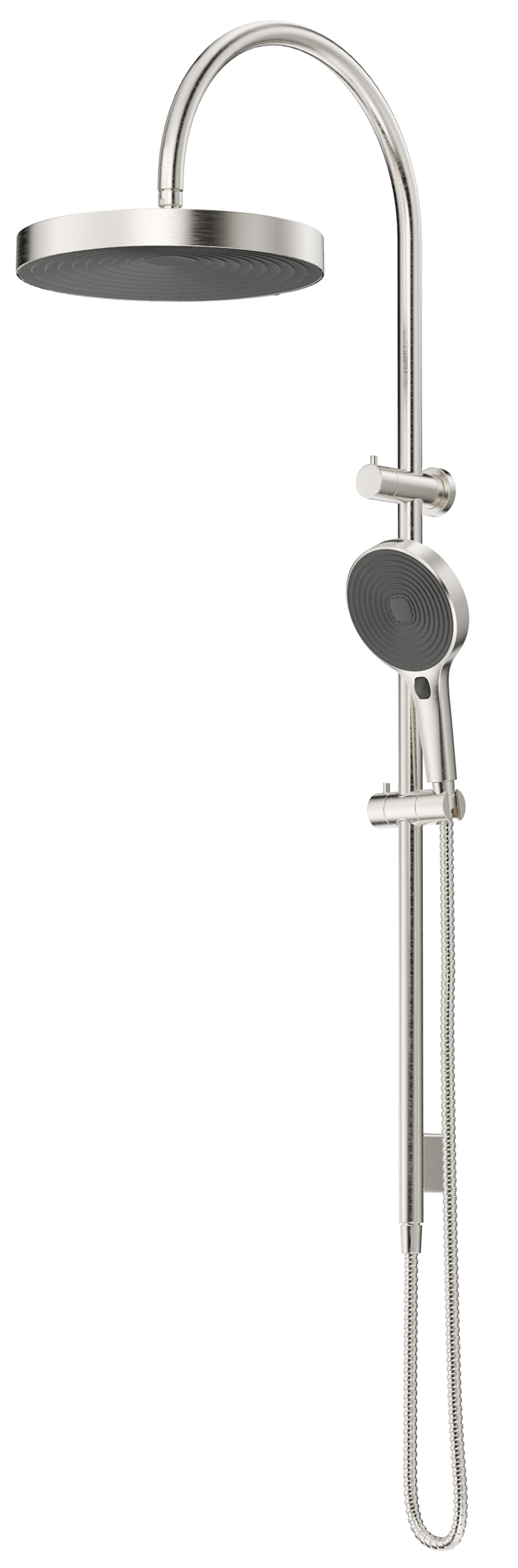 Lankaza Dual Shower Rail - Brushed Nickel