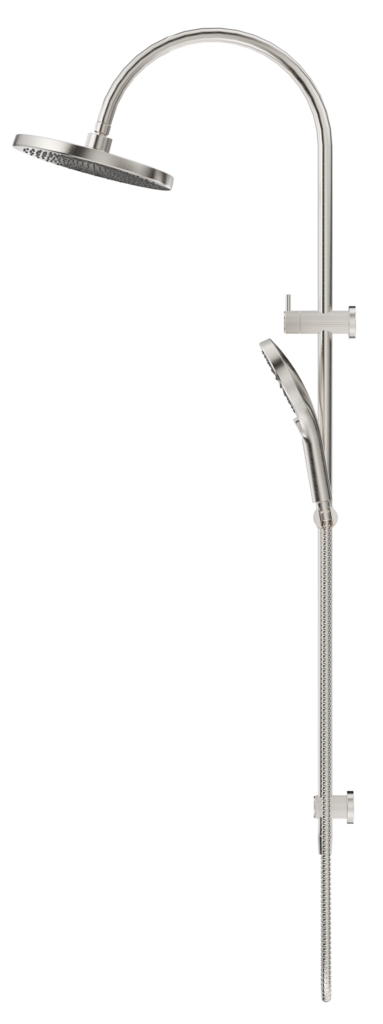 Mica Fluted Gooseneck Dual Shower Rail - image 4