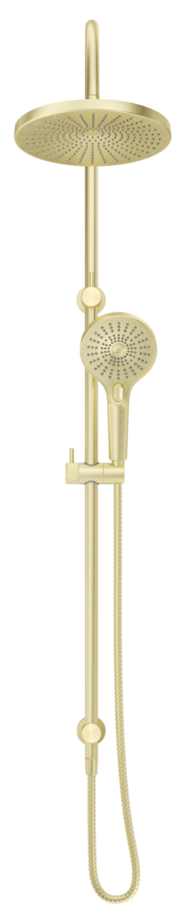 Mica Fluted Gooseneck Dual Shower Rail - image 11