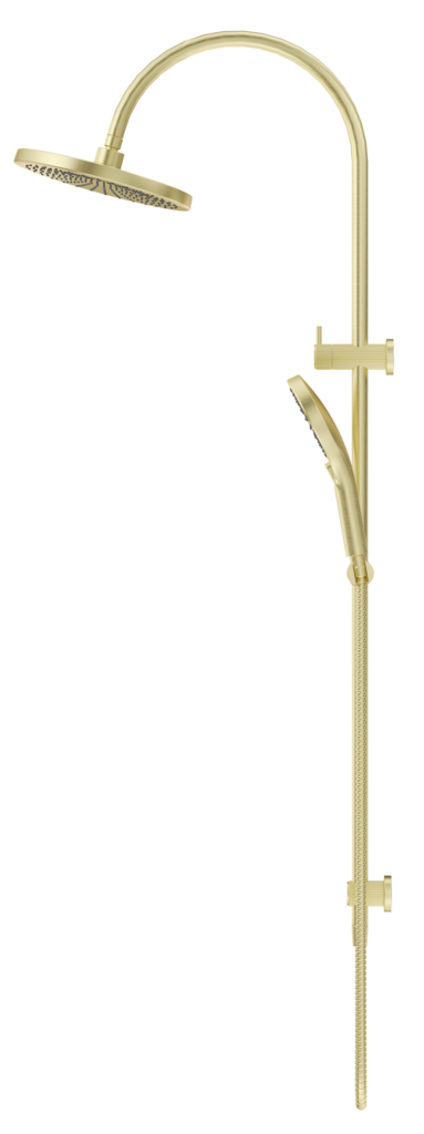 Mica Fluted Gooseneck Dual Shower Rail - image 10