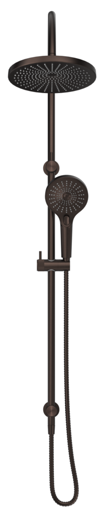 Mica Fluted Gooseneck Dual Shower Rail - image 14