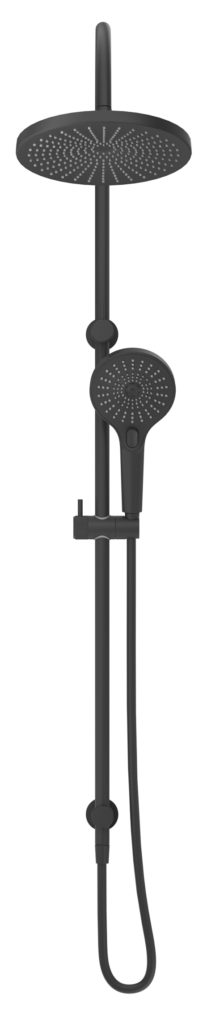 Mica Fluted Gooseneck Dual Shower Rail - image 2