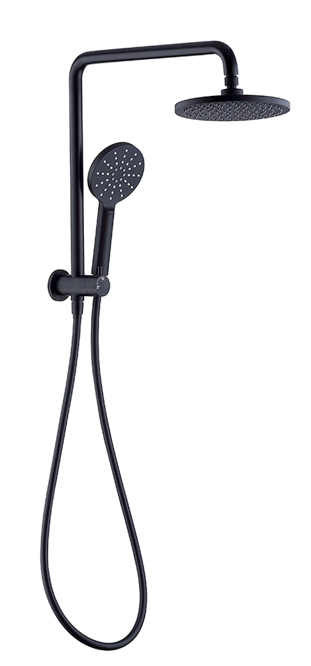 Mica Half-Rail Shower - Black
