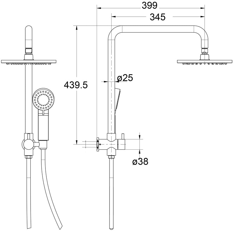 Mica Half-Rail Shower - image 1