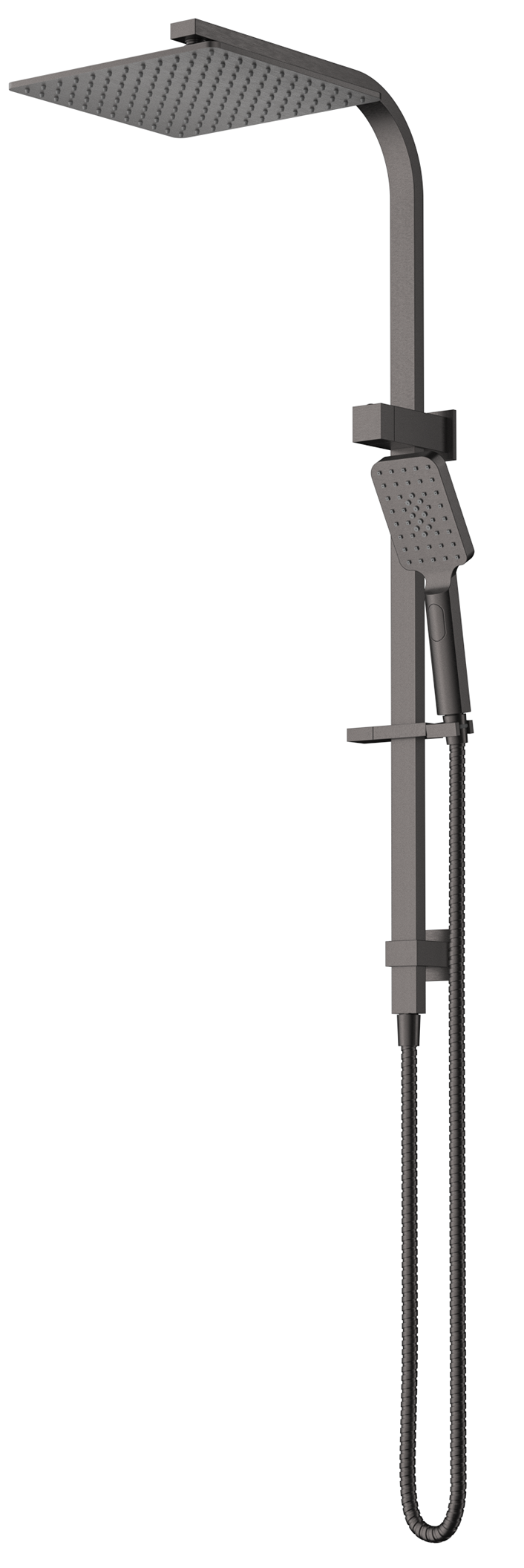 Cresta Dual Shower Rail - Gunmetal