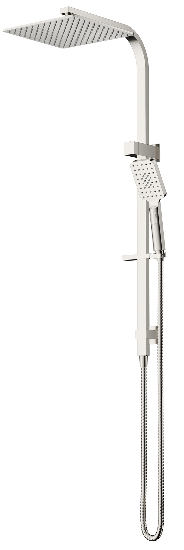 Cresta Dual Shower Rail - Brushed Nickel