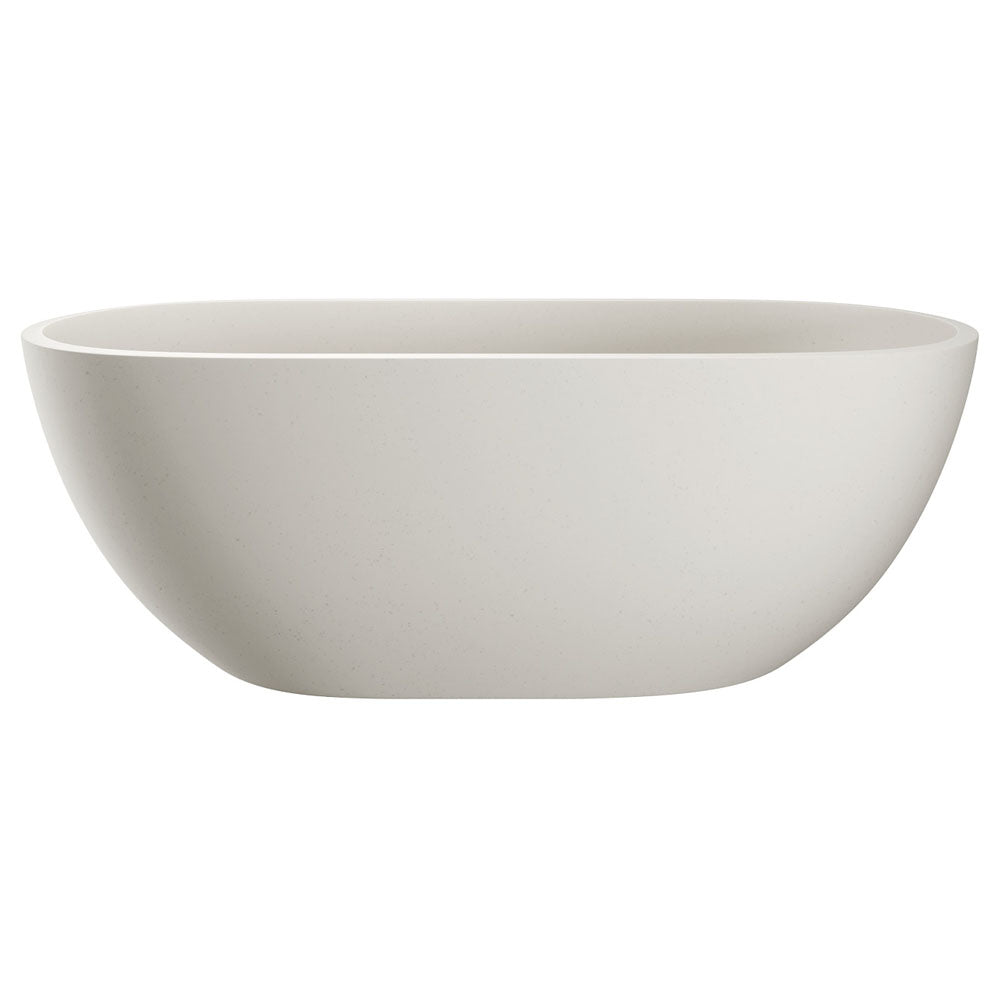 Jada Concrete Bath, Warm White