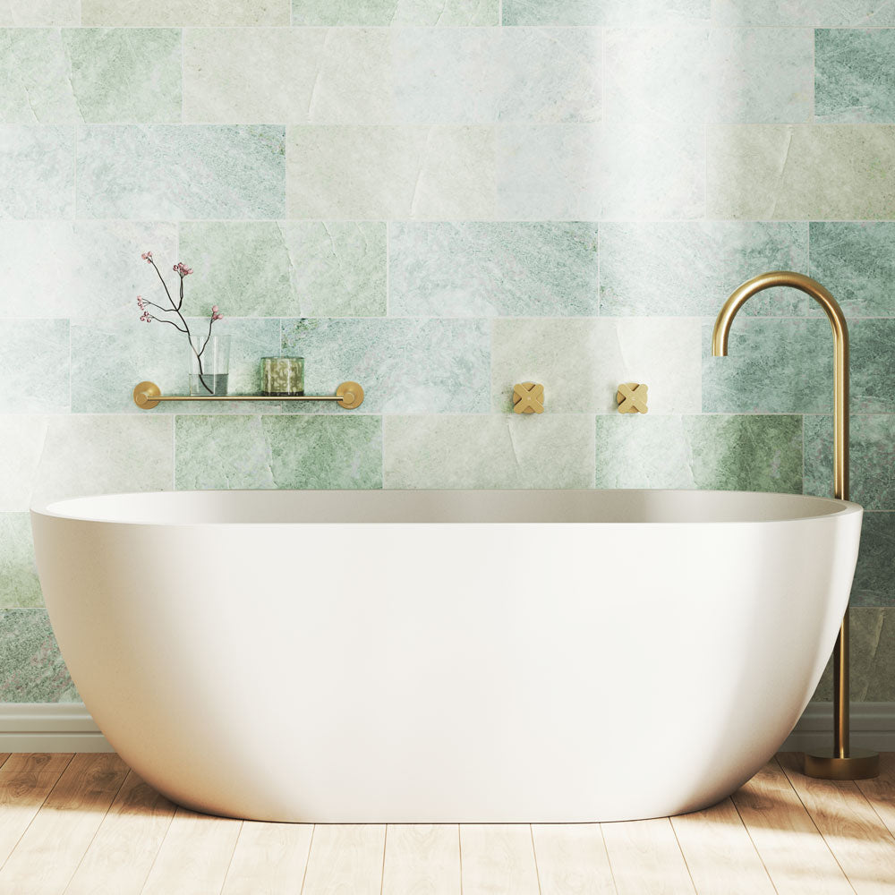 Jada Concrete Bath, Warm White