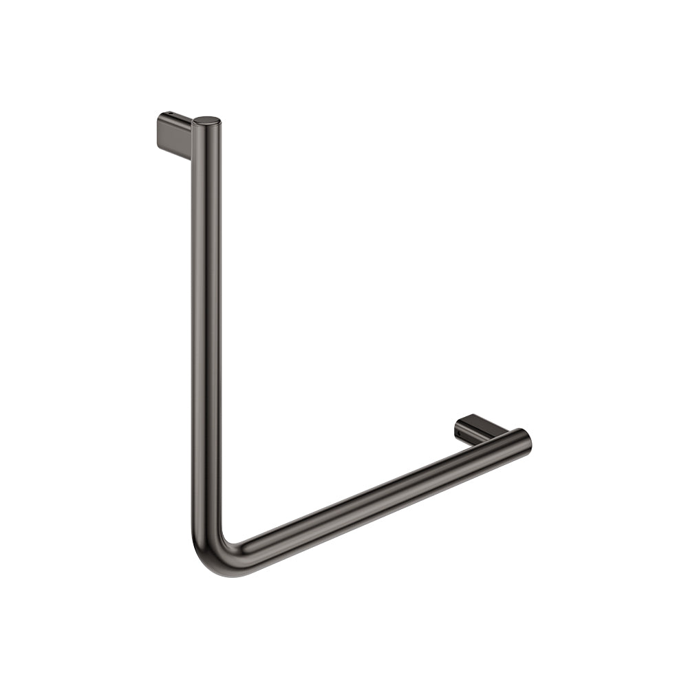 90° Care Slimline Ambulant Care Hand Grab Rail, Gun Metal