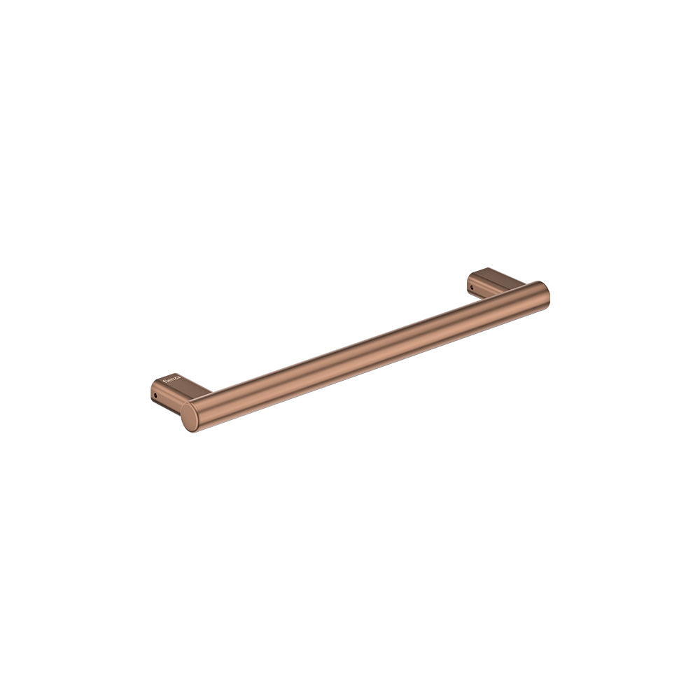 Care Slimline Hand Grab Rail, 450mm, Brushed Copper