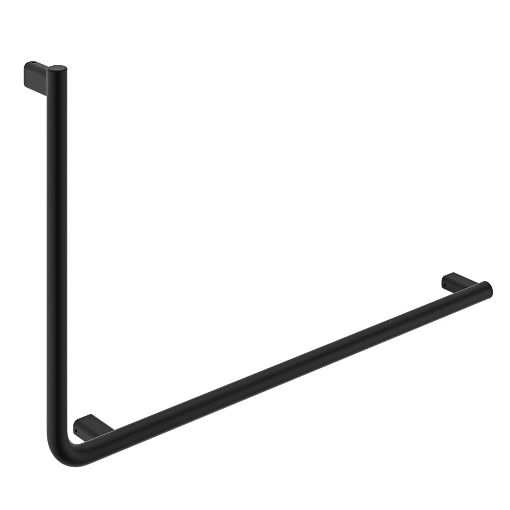 Independent Living, 90° Care Slimline Right-Hand Grab Rail, Matte Black