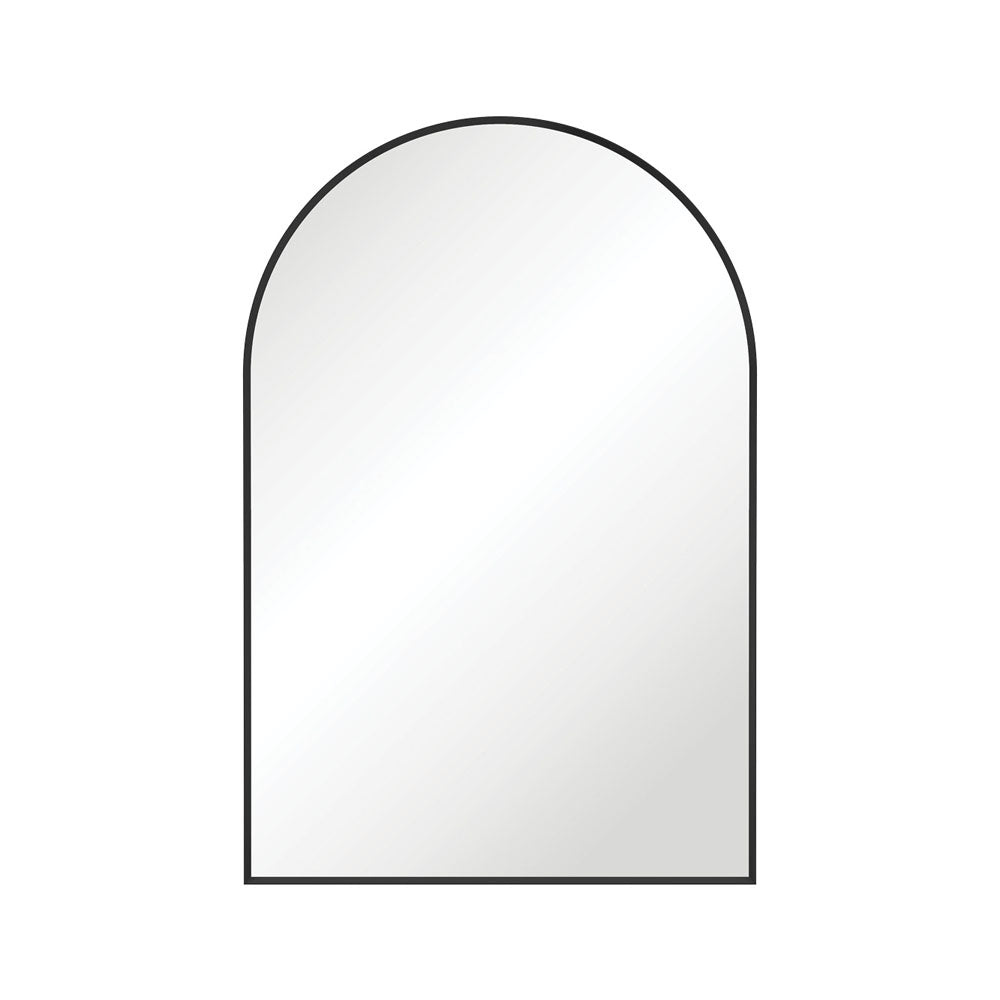 Arch Matte Black Framed Mirror