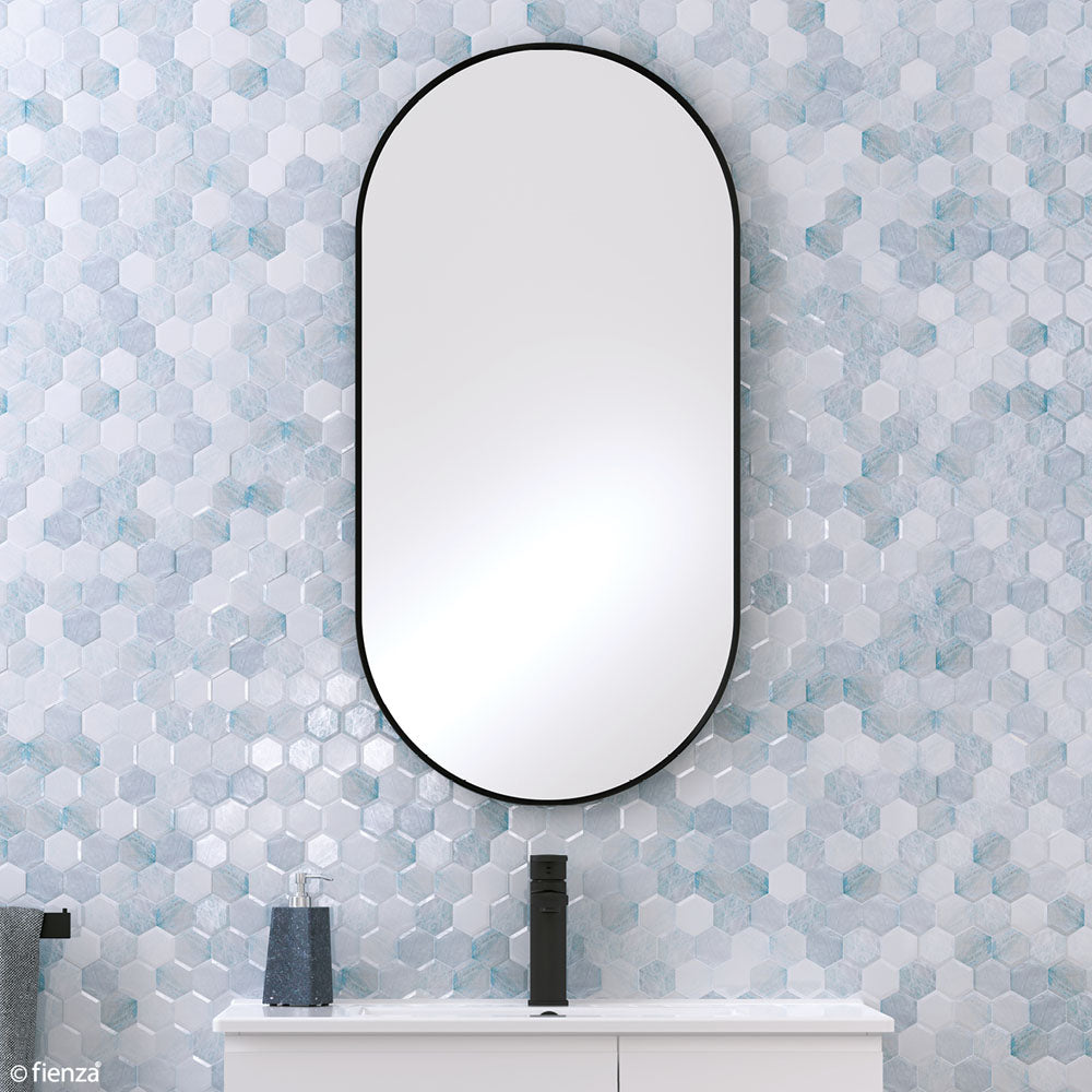 Empire Urban Brass Framed Mirror, 600 x 1200mm