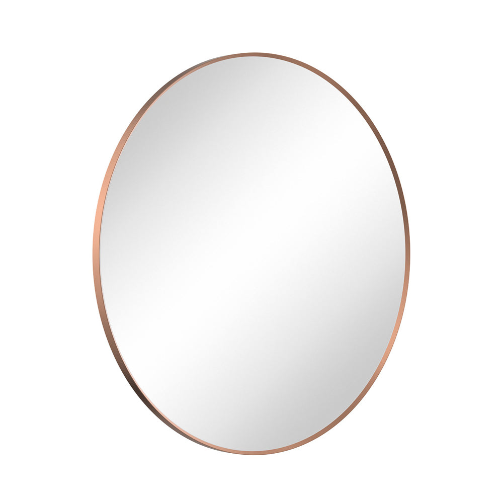 Reba Brushed Copper Framed Mirror, 800mm