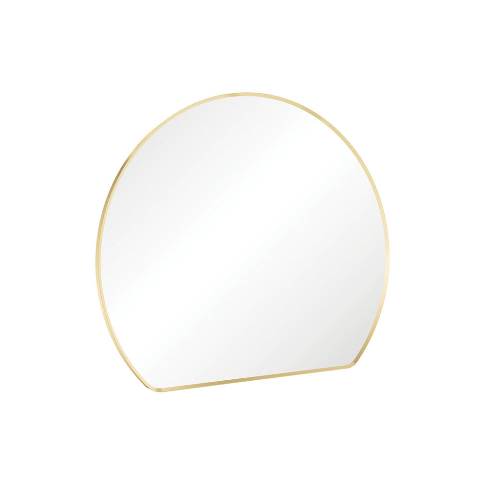 Sunrise Urban Brass Round Framed Mirror