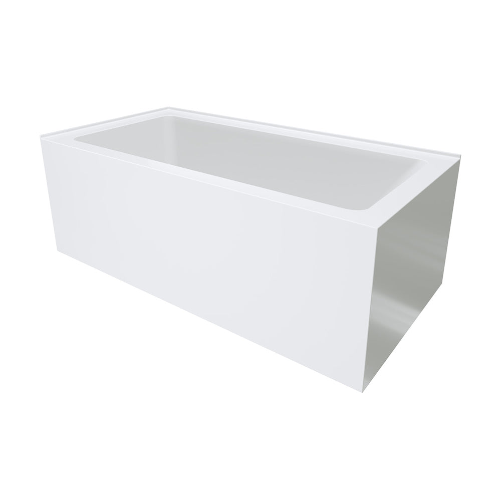 Sentor Right-Hand Acrylic Corner Bath with Overflow, 1500mm