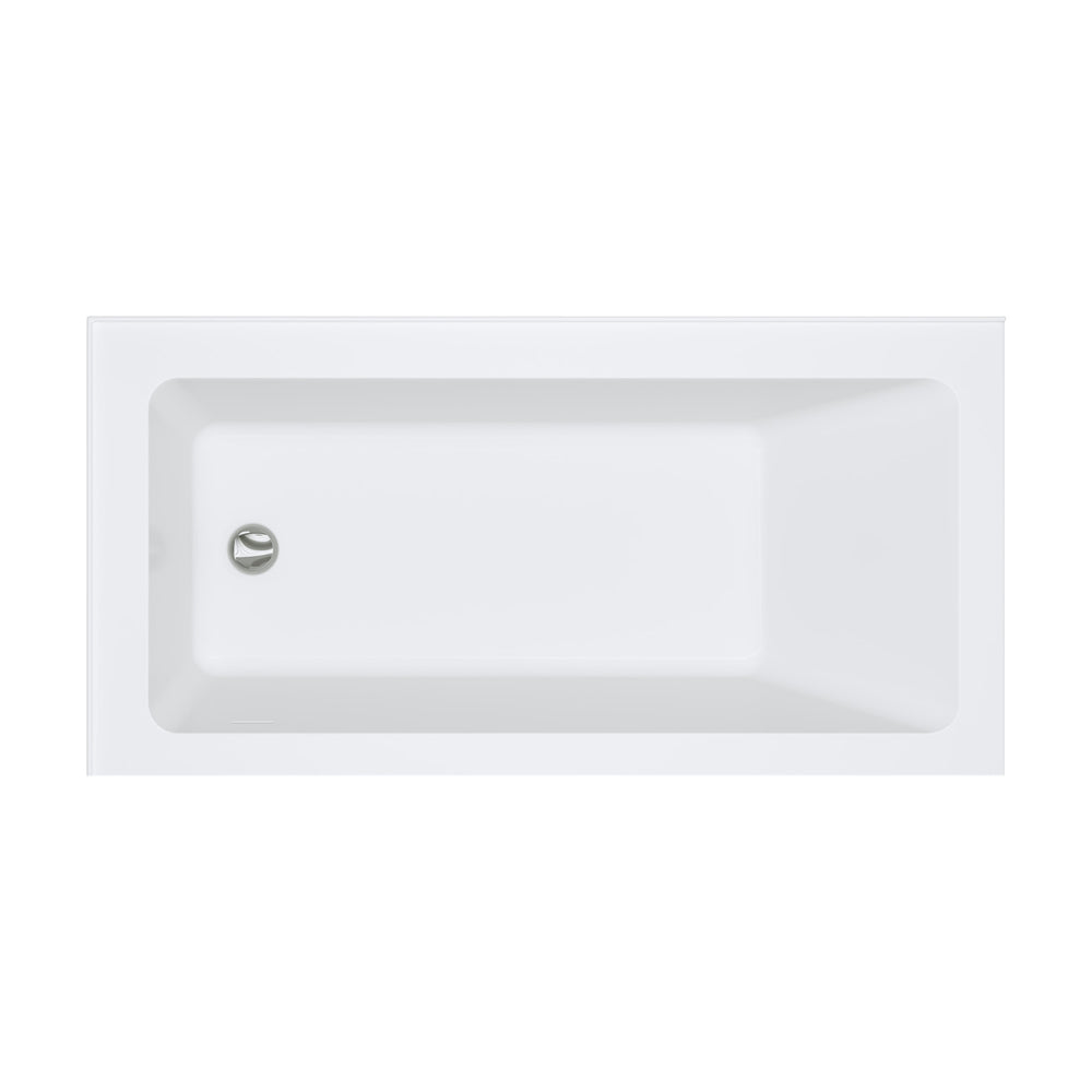 Sentor Right-Hand Acrylic Corner Bath with Overflow, 1500mm
