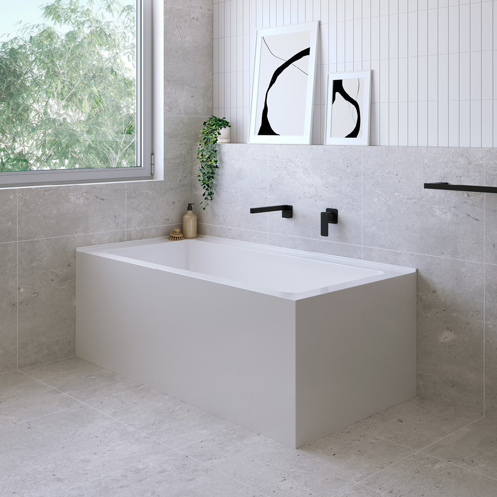 Sentor Right-Hand Acrylic Corner Bath, 1500mm