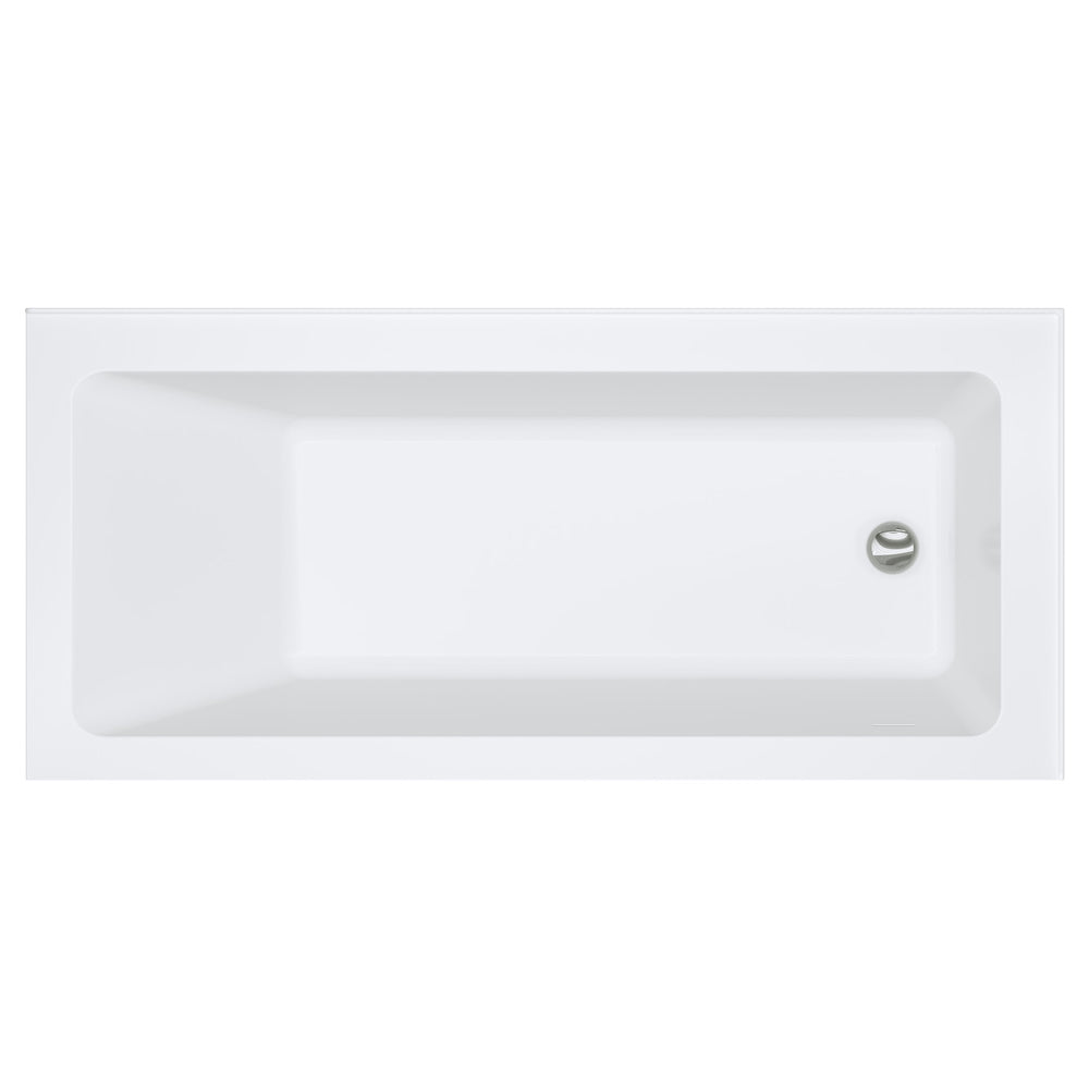 Sentor Left-Hand Acrylic Corner Bath with Overflow, 1650mm
