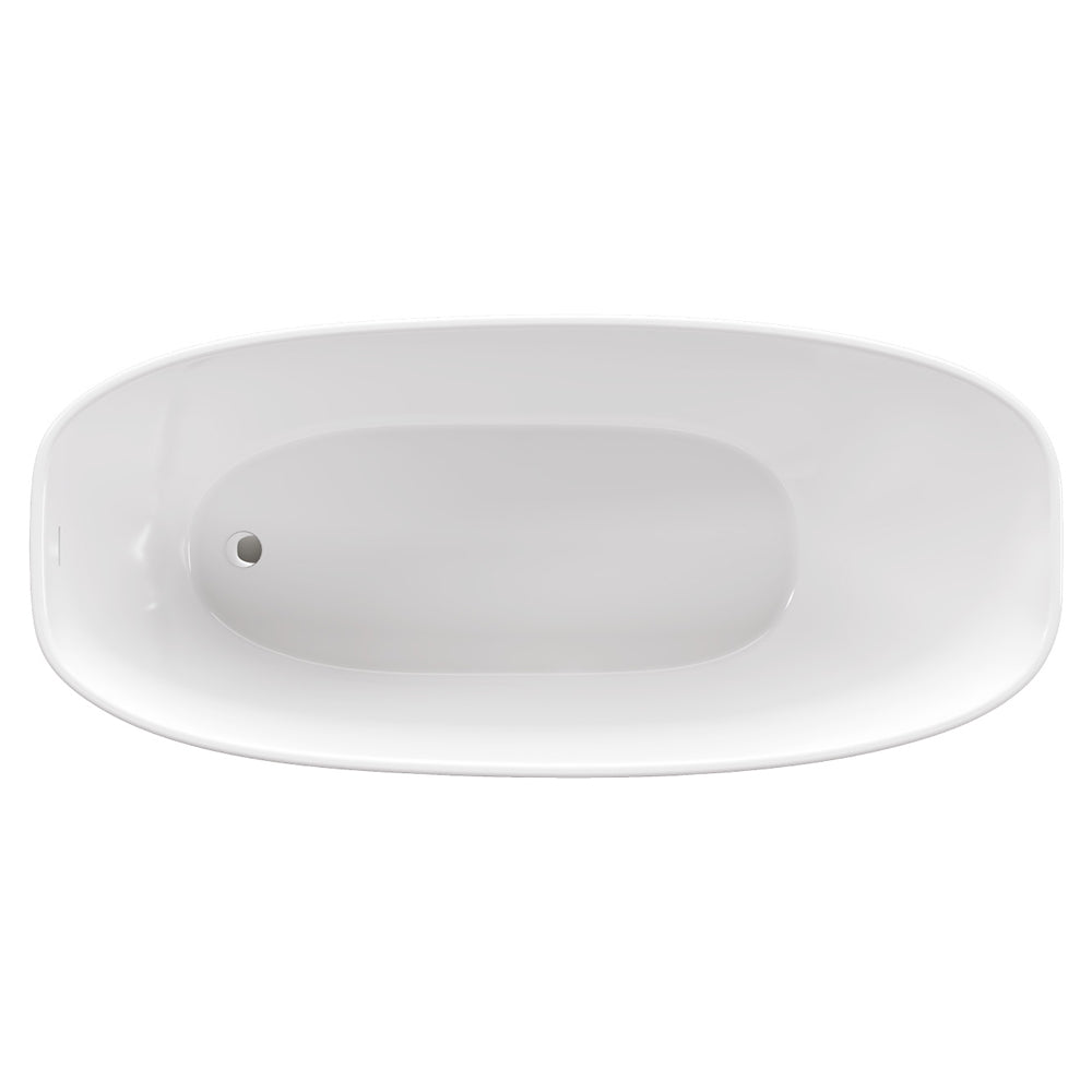 Athenia Freestanding Acrylic Bath with Overflow, 1700mm
