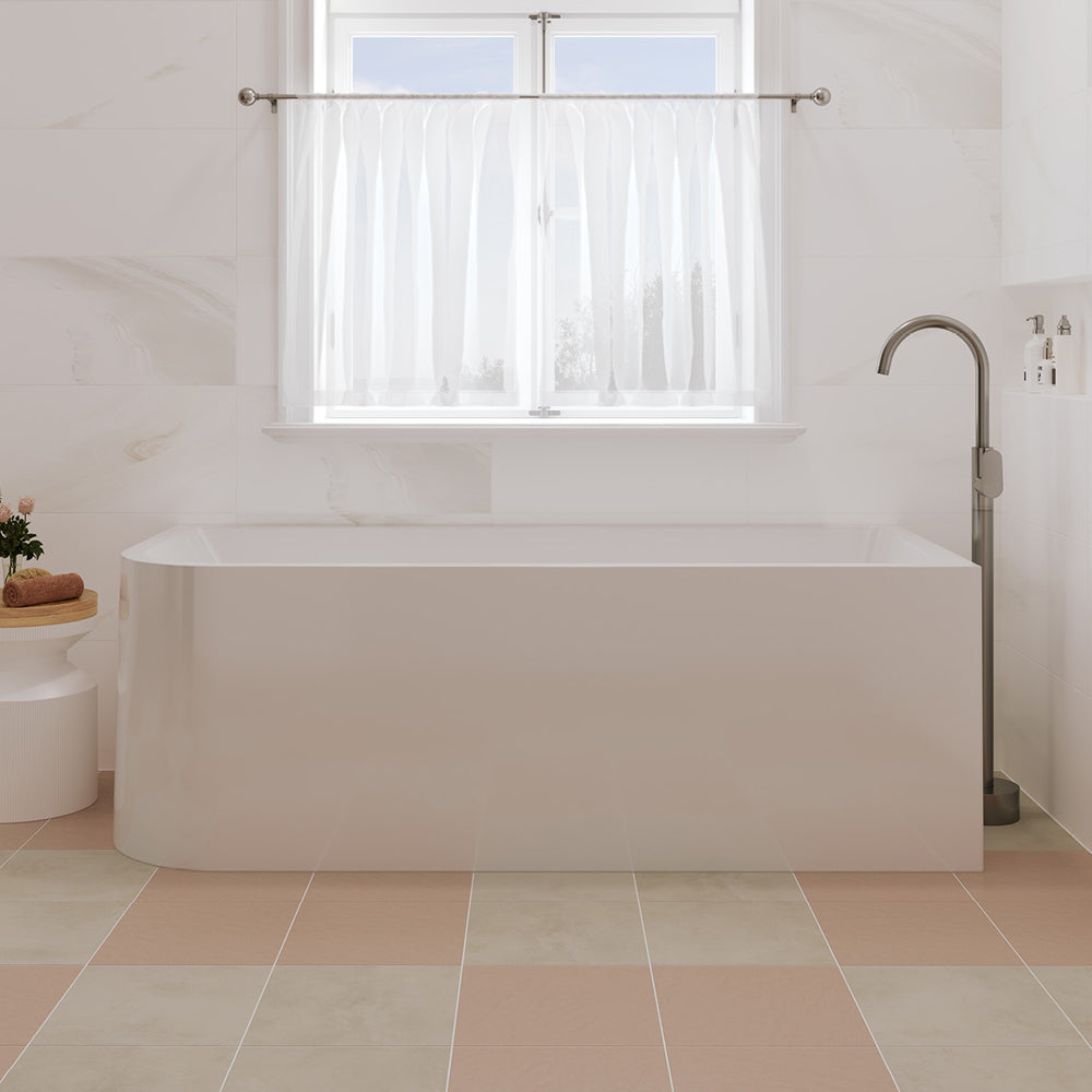 Hustle Left-Hand Multi-Fit Acrylic Bath with Overflow, 1700mm