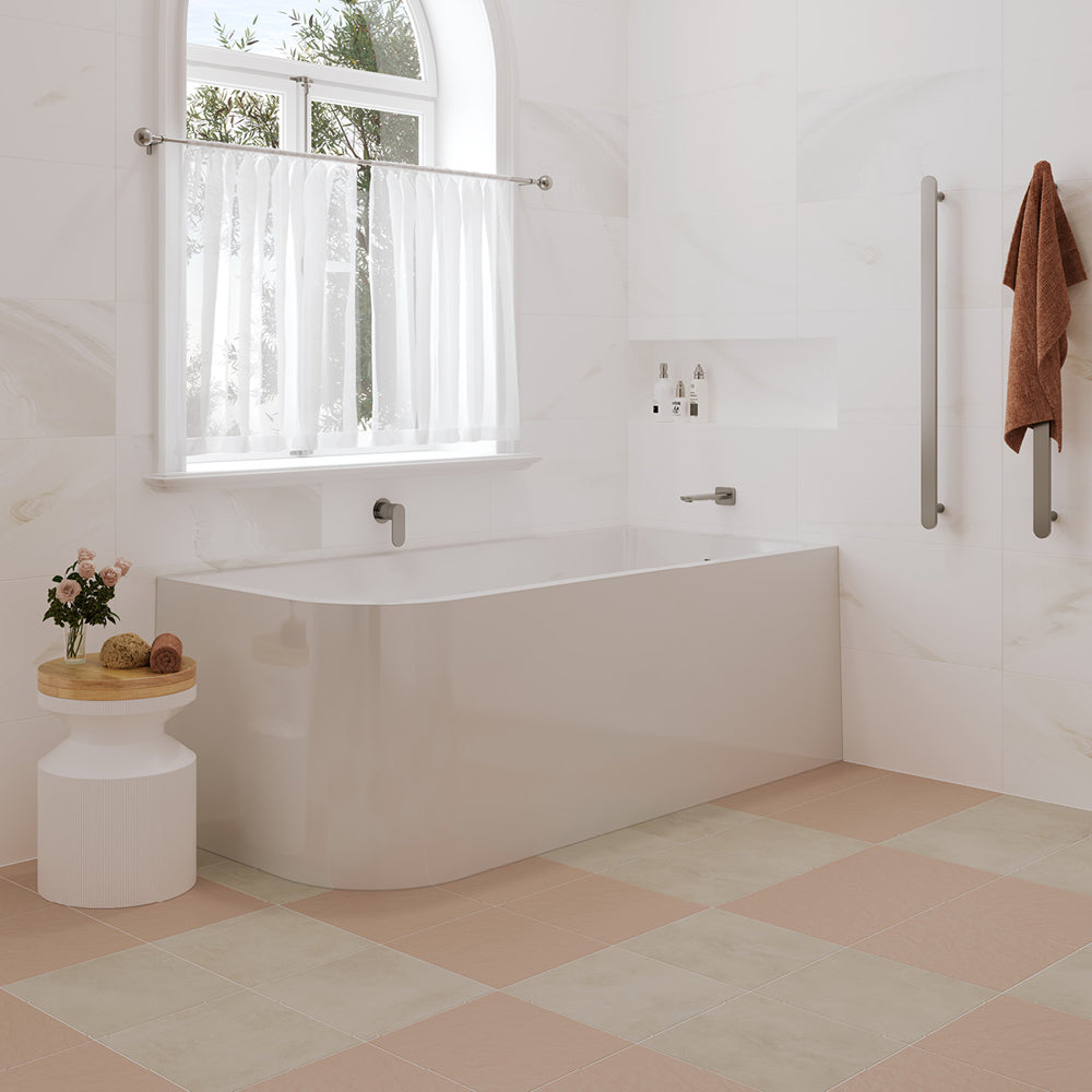 Hustle Left-Hand Multi-Fit Acrylic Bath with Overflow, 1700mm