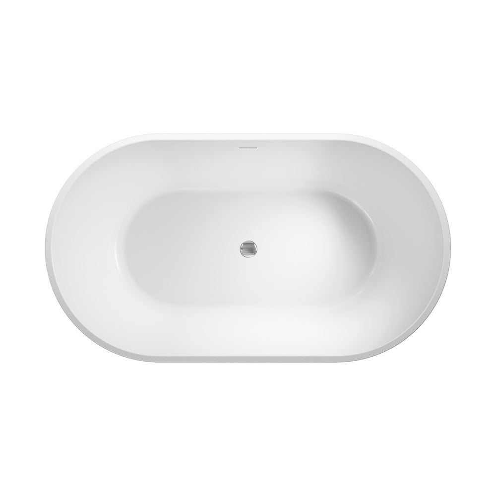 Austin Freestanding Acrylic Bath with Overflow, 1400mm