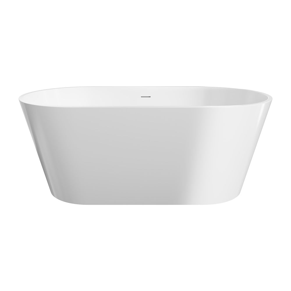 Austin Freestanding Acrylic Bath with Overflow, 1500mm