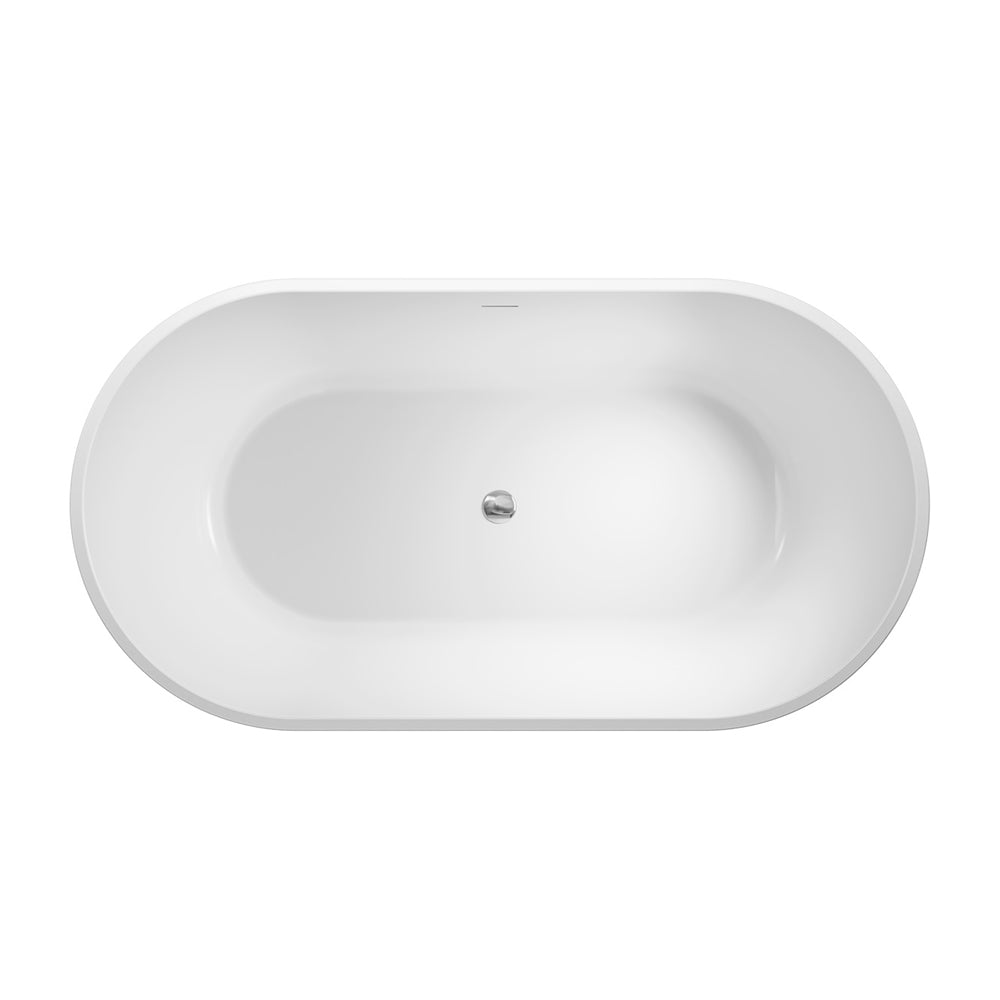 Austin Freestanding Acrylic Bath with Overflow, 1500mm