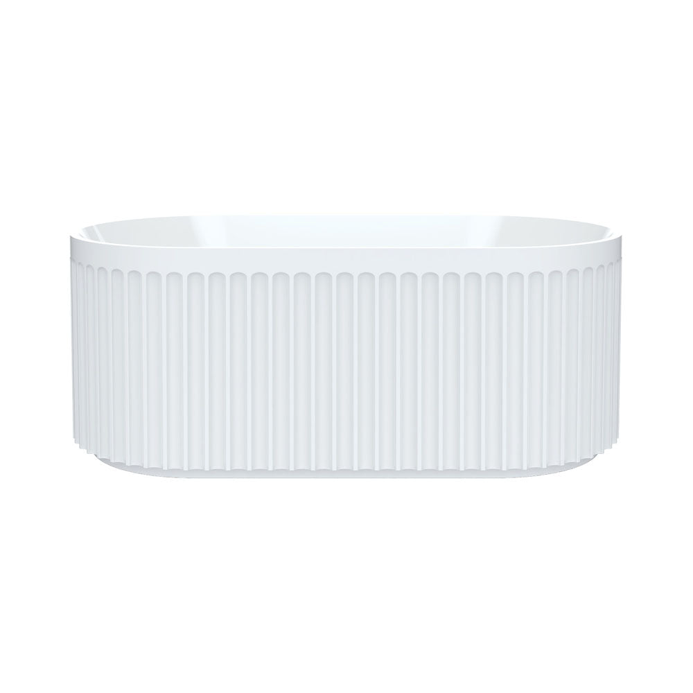 Eleanor Fluted Freestanding Acrylic Bath, 1500mm