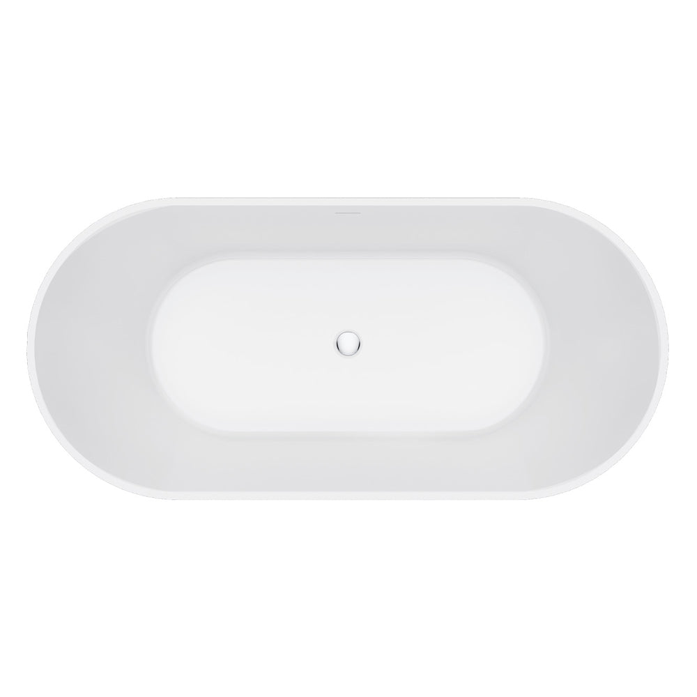 Eleanor Freestanding Acrylic Bath with Overflow, 1700mm