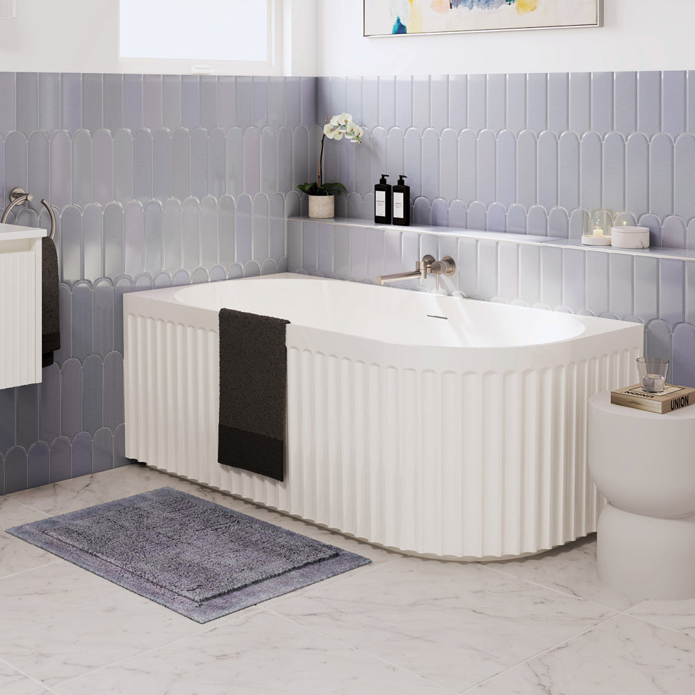 Eleanor Right-Hand Corner Acrylic Bath with Overflow, 1500mm