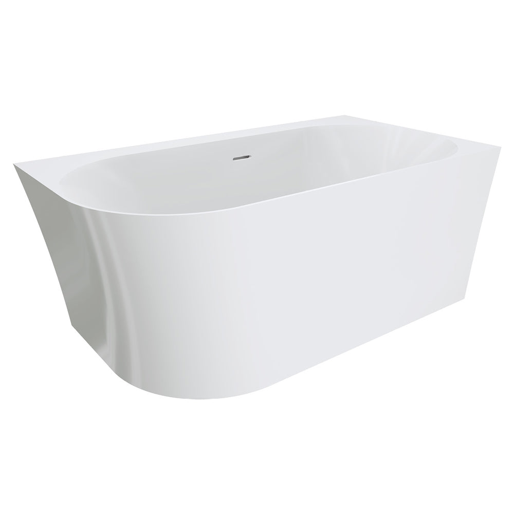 Chloe Left-Hand Acrylic Corner Bath with Overflow, 1400mm