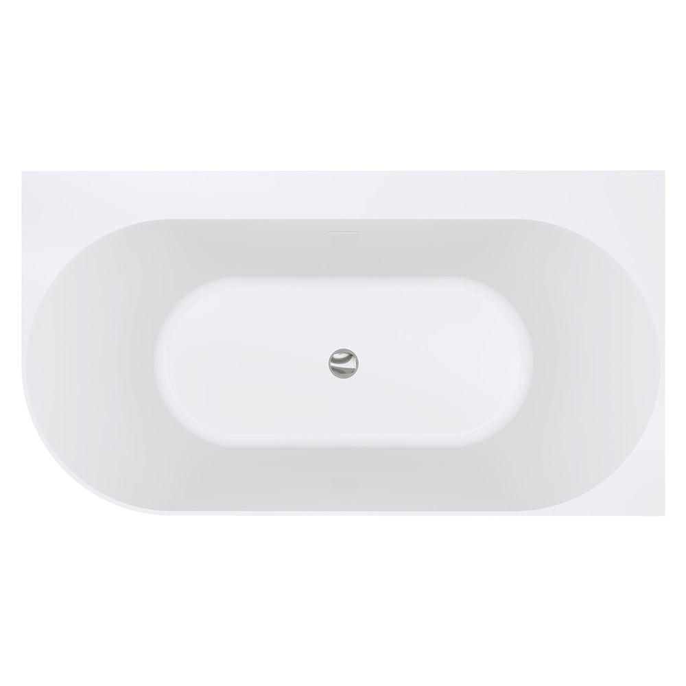 Chloe Left-Hand Acrylic Corner Bath with Overflow, 1400mm