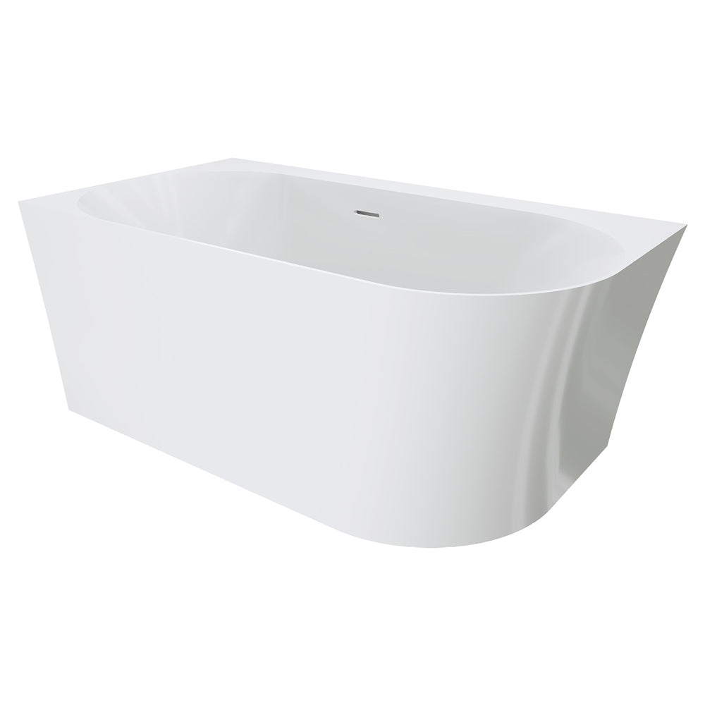 Chloe Right-Hand Acrylic Corner Bath with Overflow, 1400mm