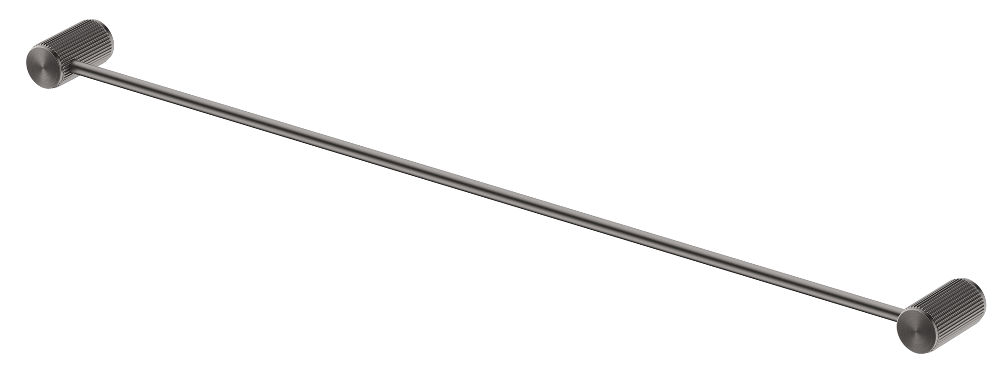 Mica Fluted Single Towel Rail - Gunmetal