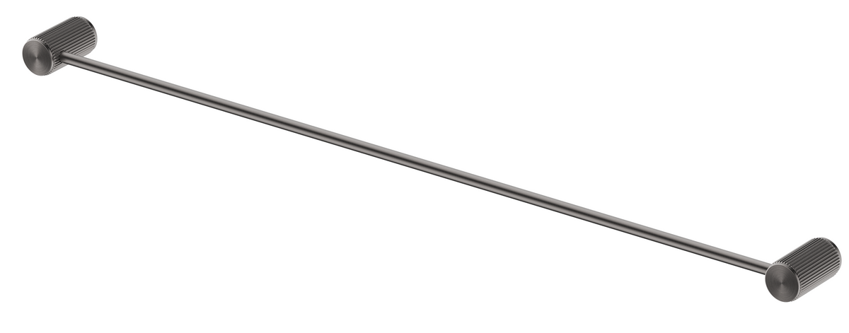 Mica Fluted Single Towel Rail - Gunmetal