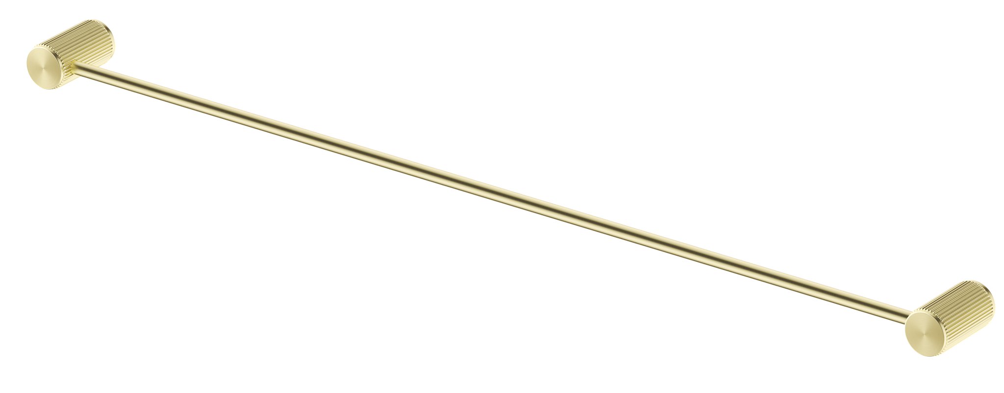 Mica Fluted Single Towel Rail - French Gold