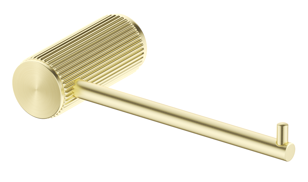 Mica Fluted Toilet Paper Holder - French Gold