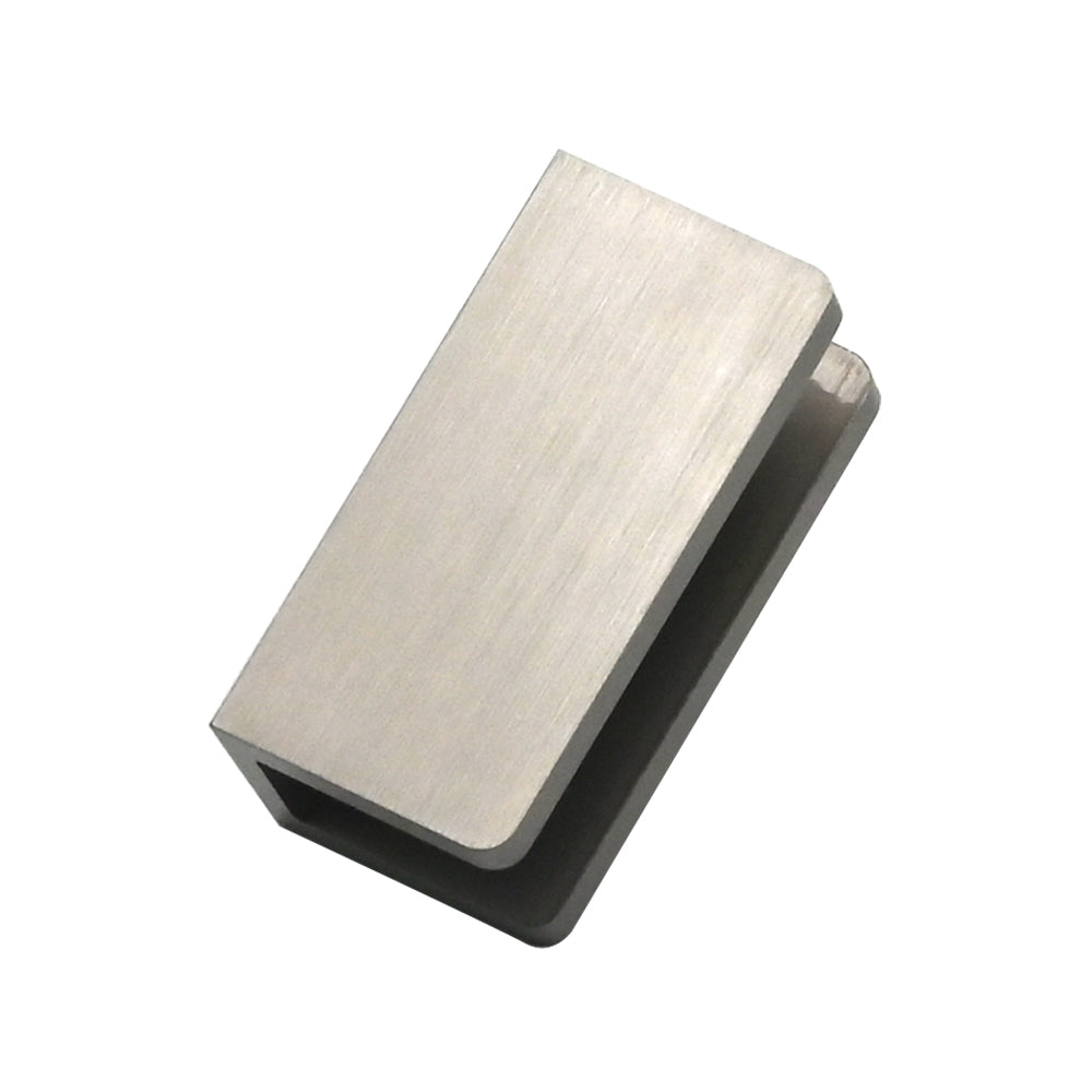 Wall Bracket for Frameless Glass Shower Panel, Brushed Nickel