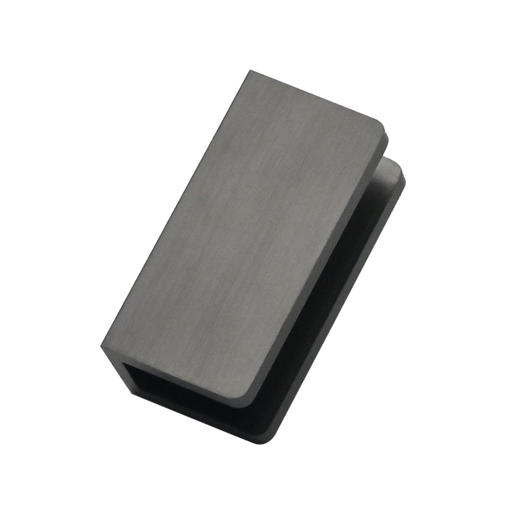 Wall Bracket for Frameless Glass Shower Panel, Gun Metal