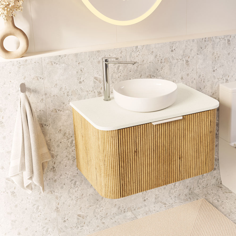 Edge 200mm Curved Pull Handle, Matte White