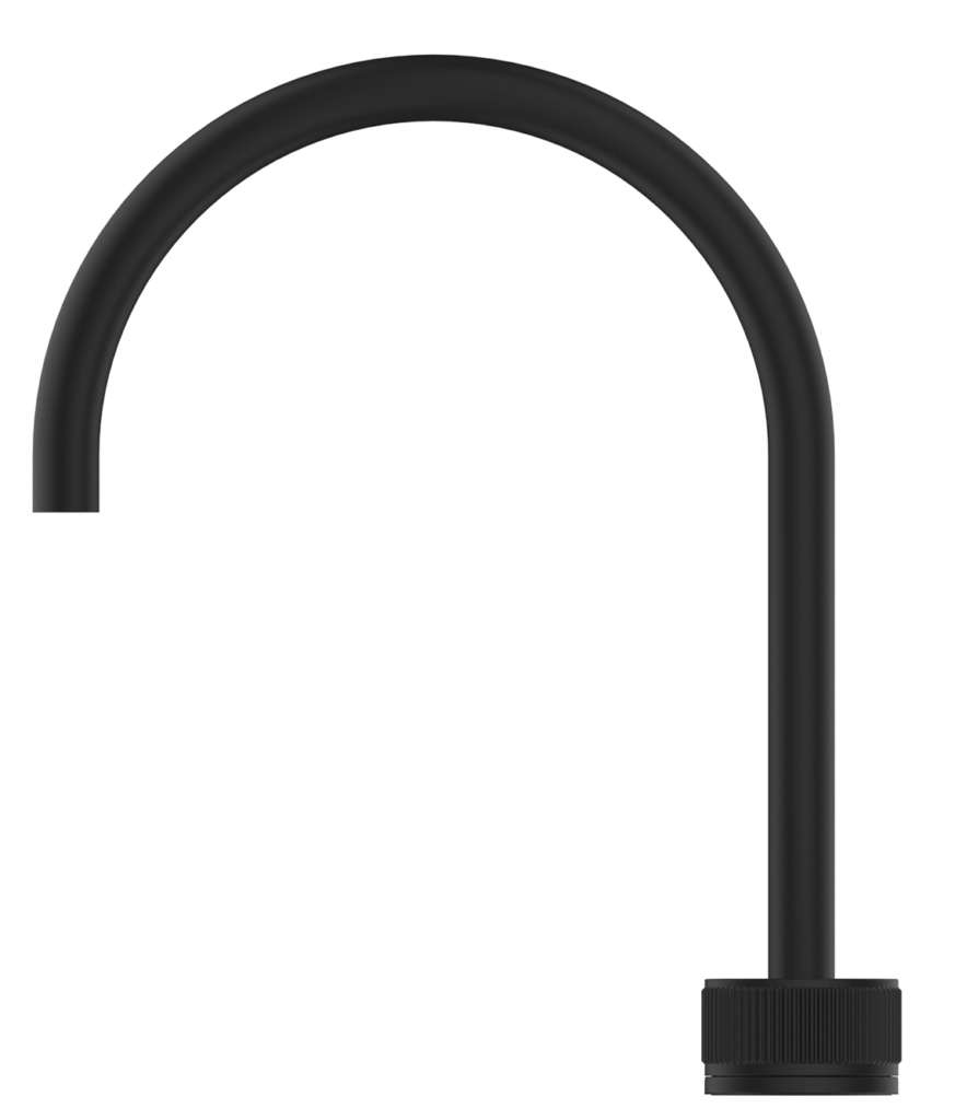 Mica Fluted Gooseneck Hob Sink/Basin Mixer Set - image 1